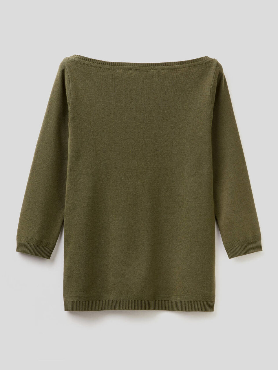 100% cotton boat neck sweater image number 2