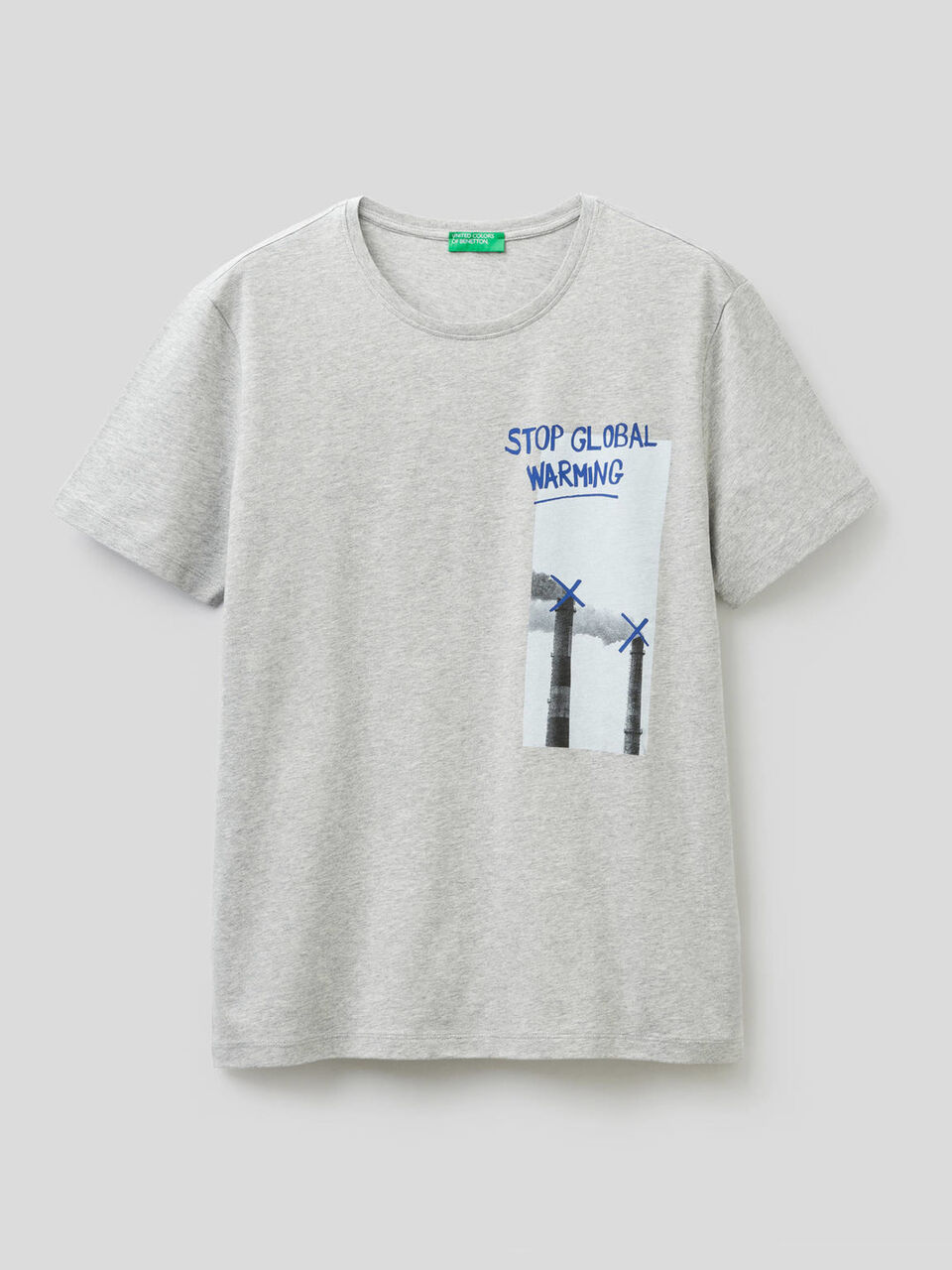 100% cotton t-shirt with slogan Men image number 1