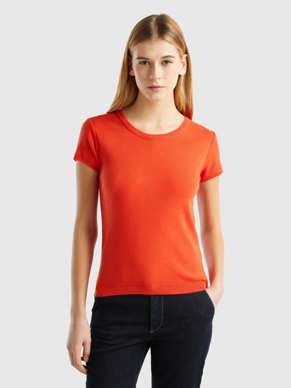 Women s Short Sleeve Sweaters New Collection 2024 Benetton