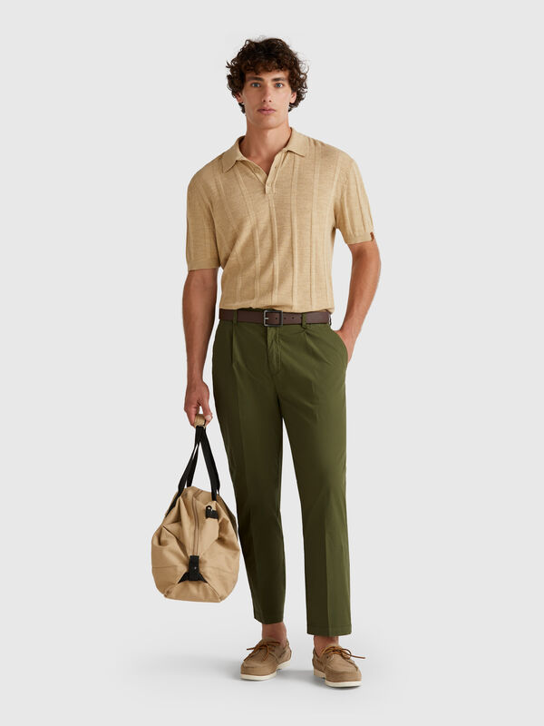 Denim trousers in lightweight cotton Men