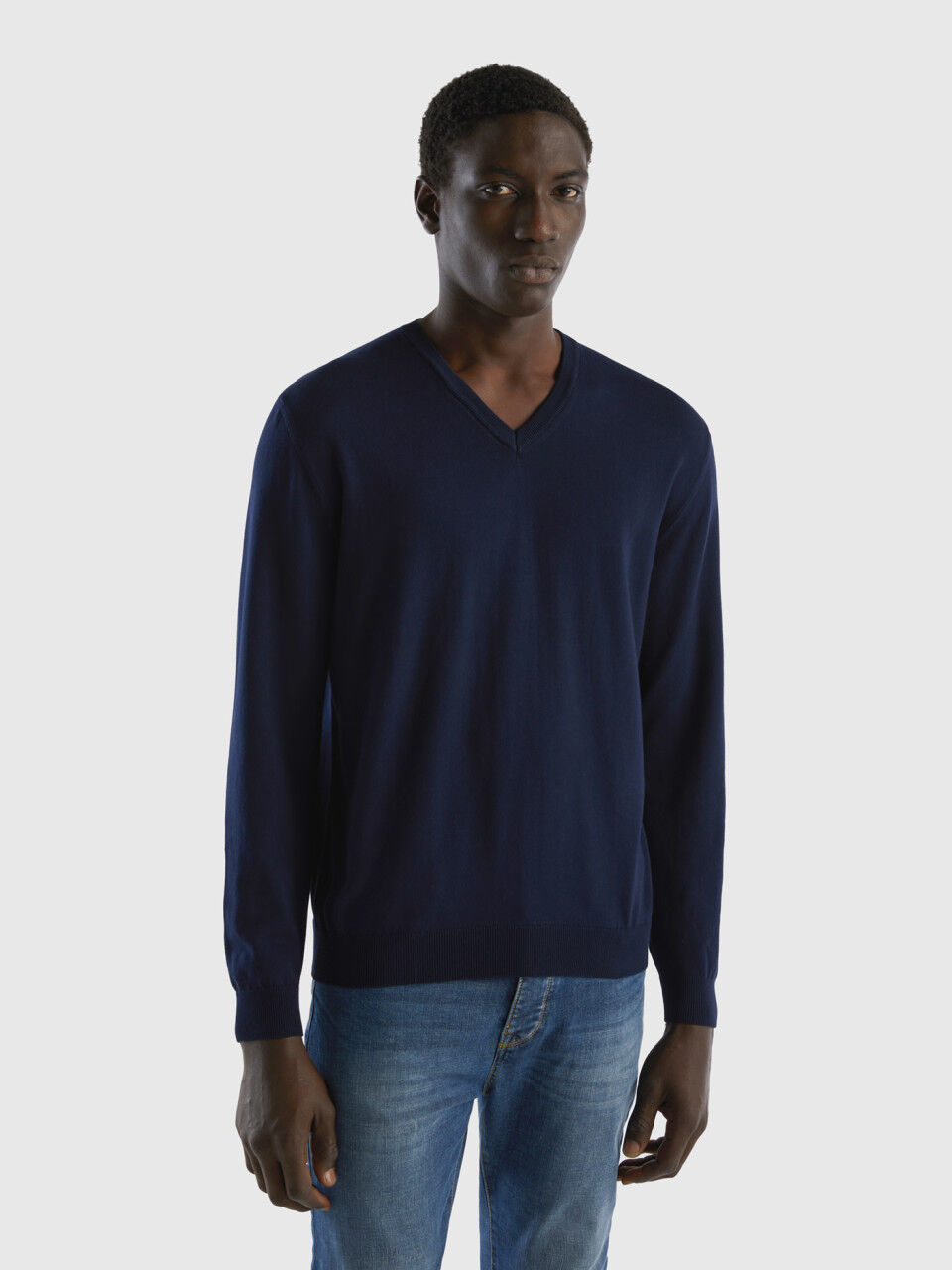 Men s V Neck Sweaters New Collection 2024 Benetton