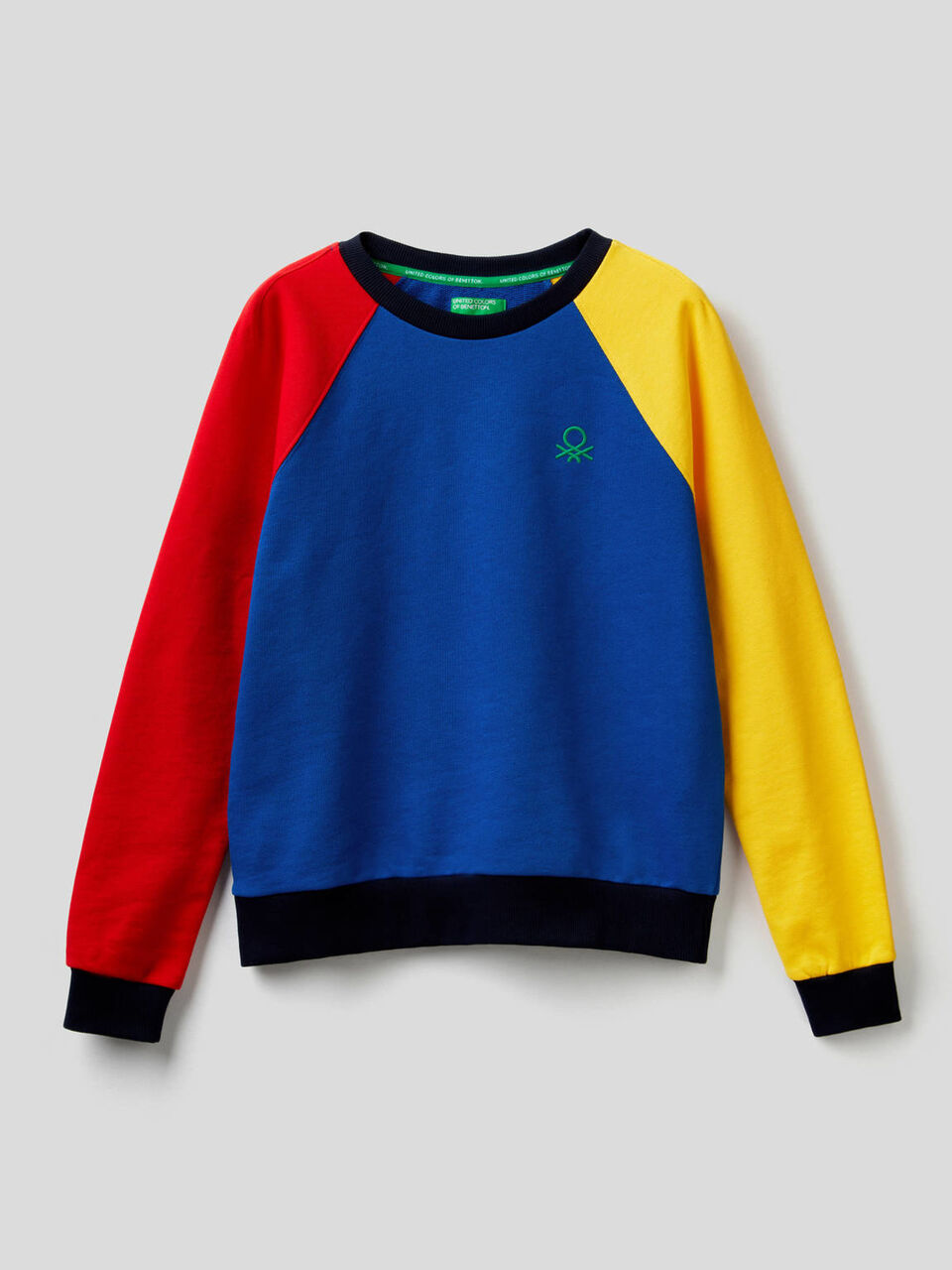 Crew neck sweatshirt with raglan sleeves image number 1