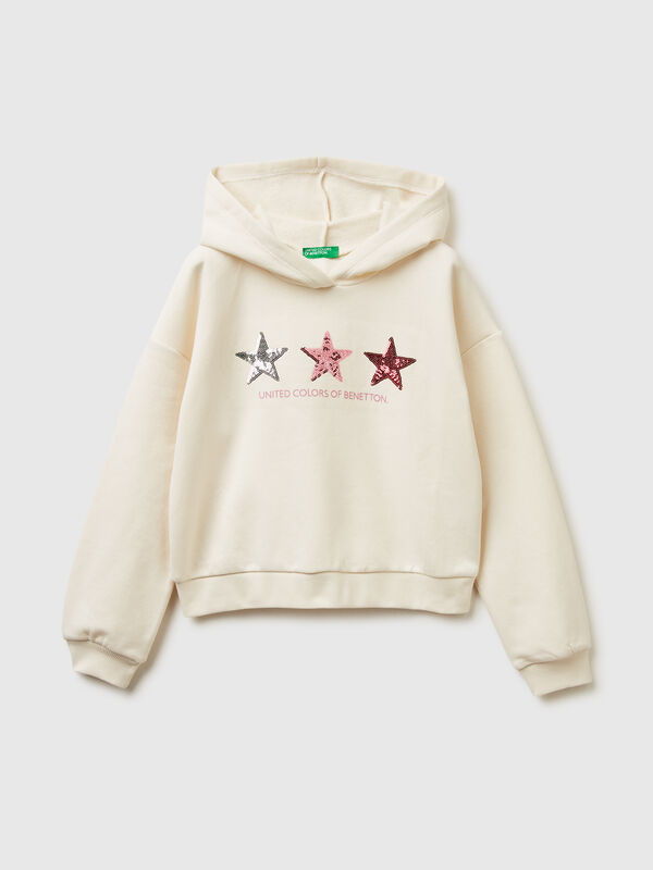 Hoodie with sequins Junior Girl