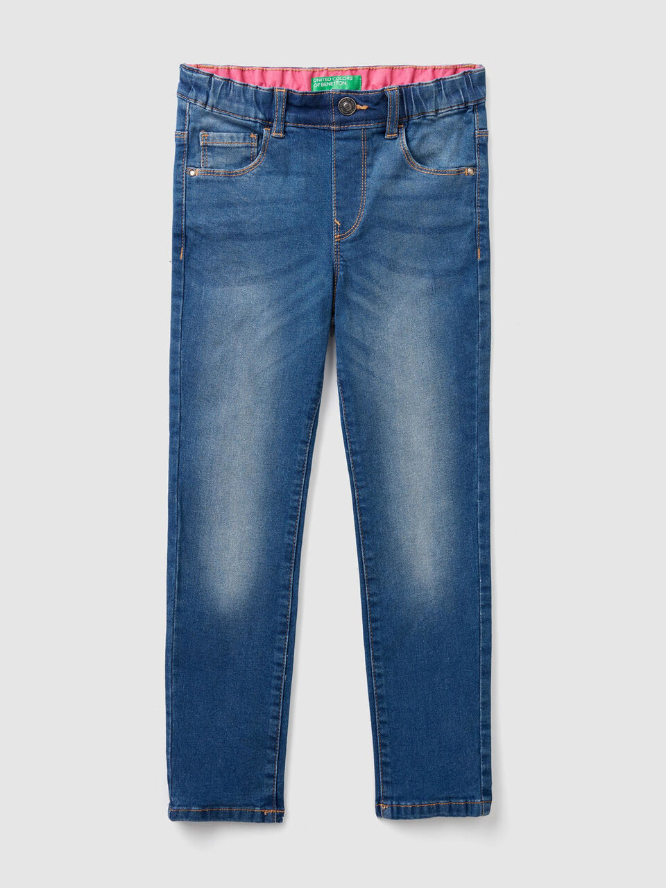 High-waisted skinny jeans image number 1