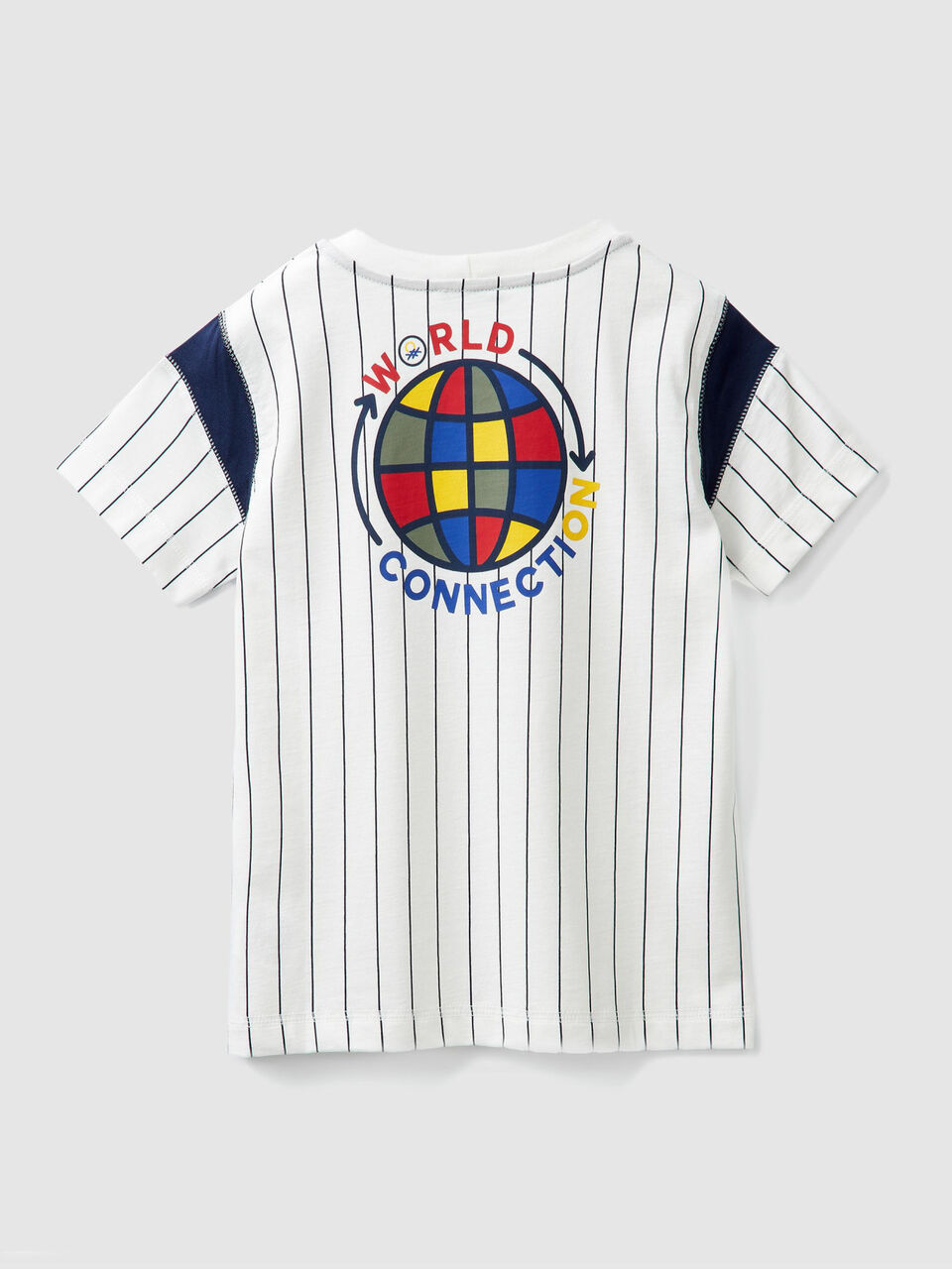 Striped t-shirt with prints image number 2