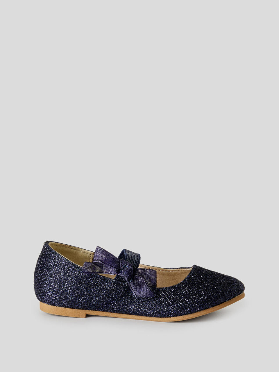 Ballet flats in lurex fabric image number 1