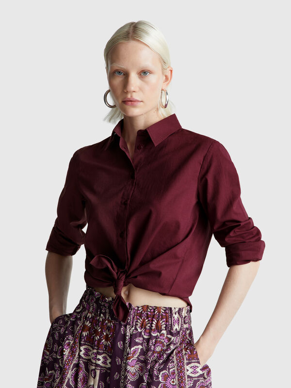 Regular fit shirt in lightweight cotton Women