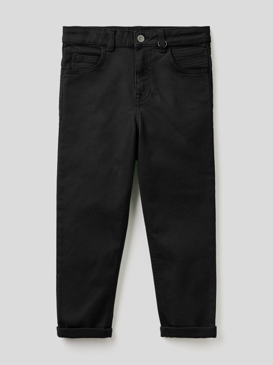 Slim fit trousers with stitching image number 1