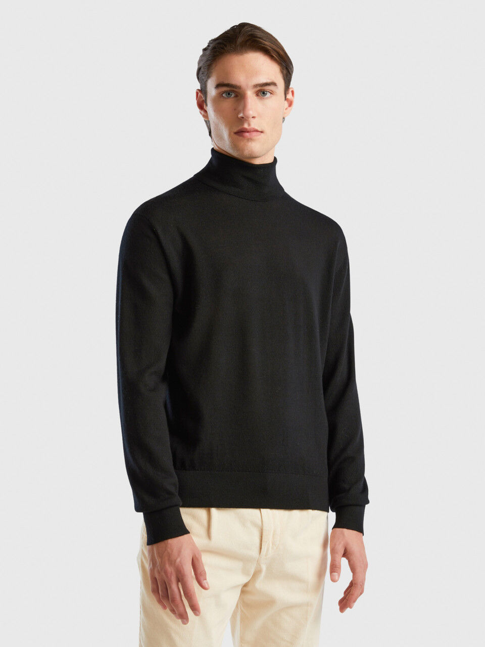 Men s High Neck Sweaters New Collection 2024 Benetton