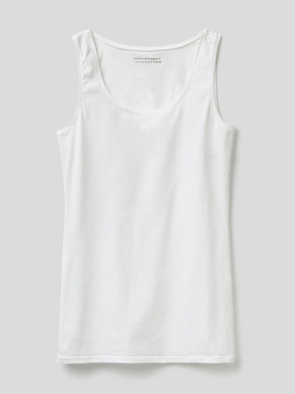 Tank top in stretch cotton image number 1
