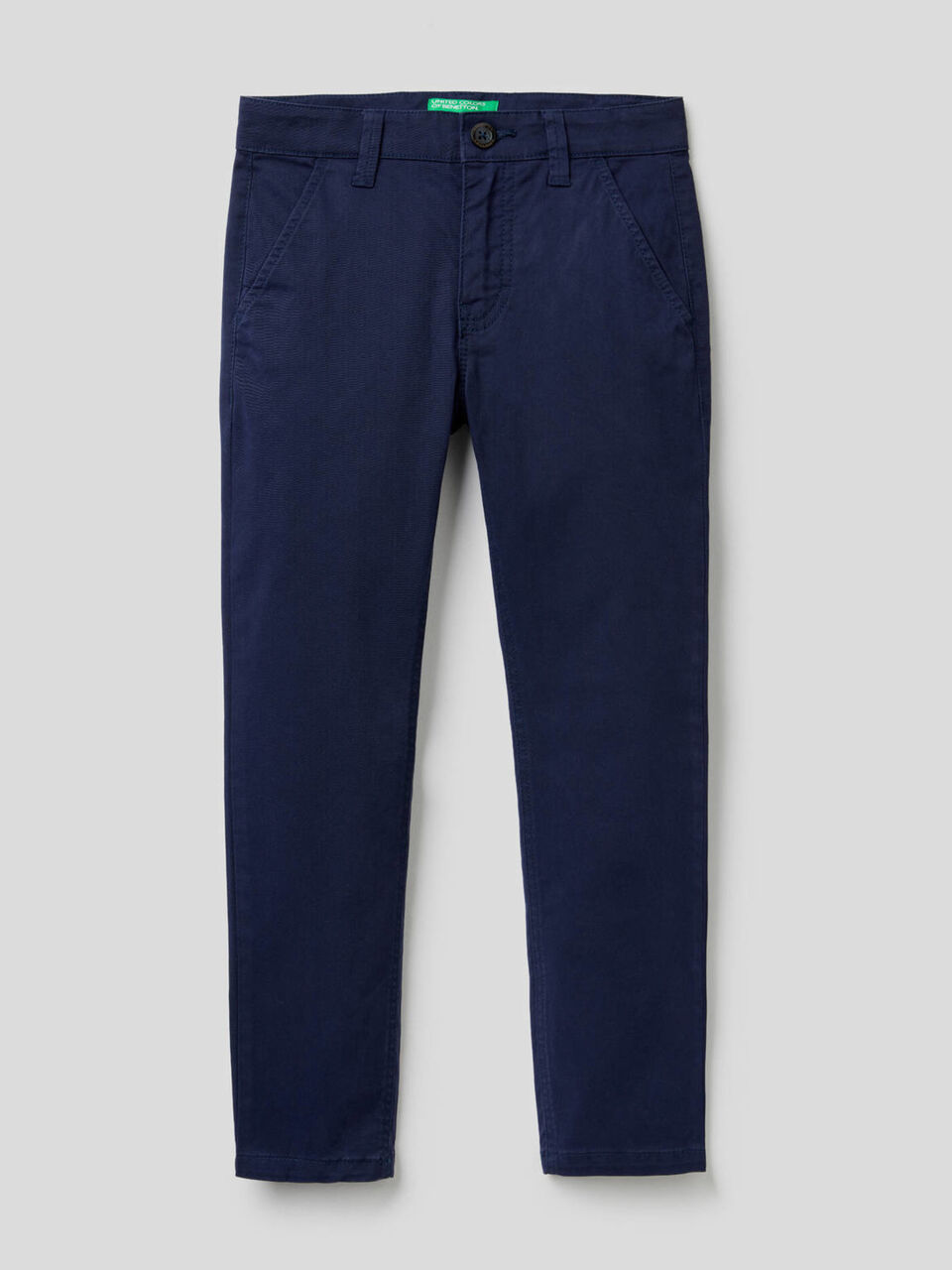 Slim fit chinos in stretch cotton image number 1