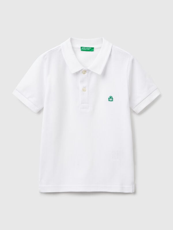 Short sleeve polo in pure cotton Junior Boy