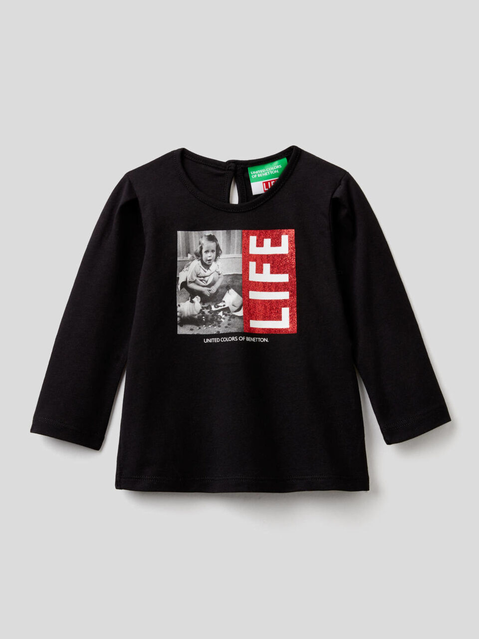 Long sleeve organic cotton Life t-shirt image number 1