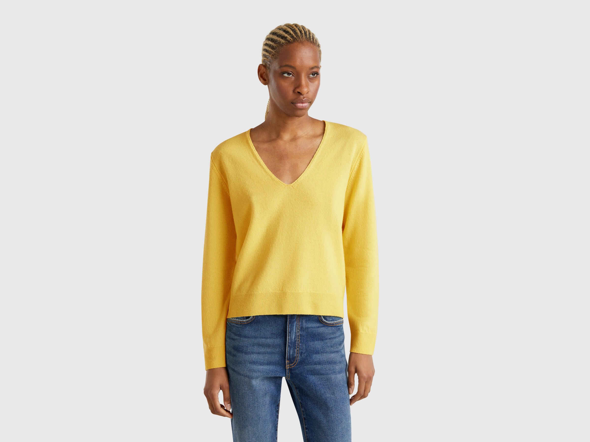 V NECK SWEATER L/S Women image number 0