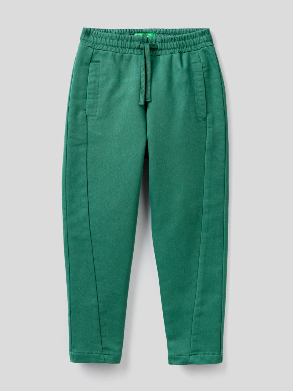 Sporty sweat look trousers image number 1