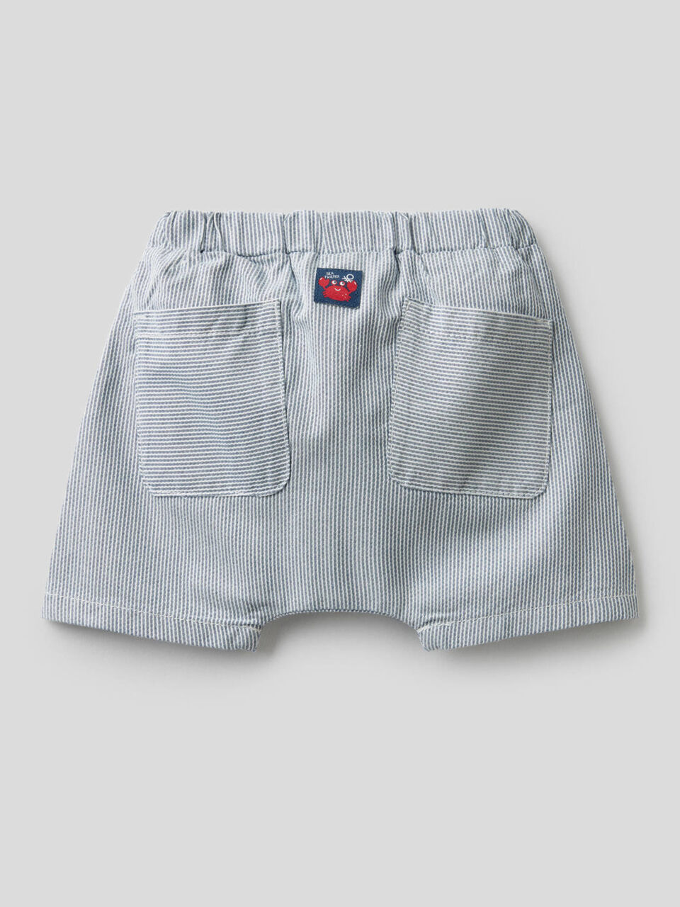 Striped shorts in pure cotton image number 2
