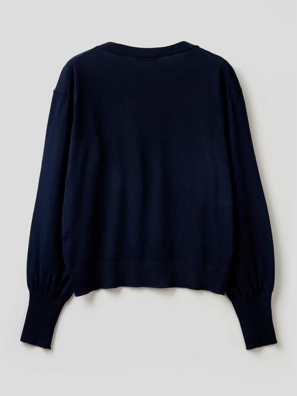 Sweater with puff sleeve image number 2