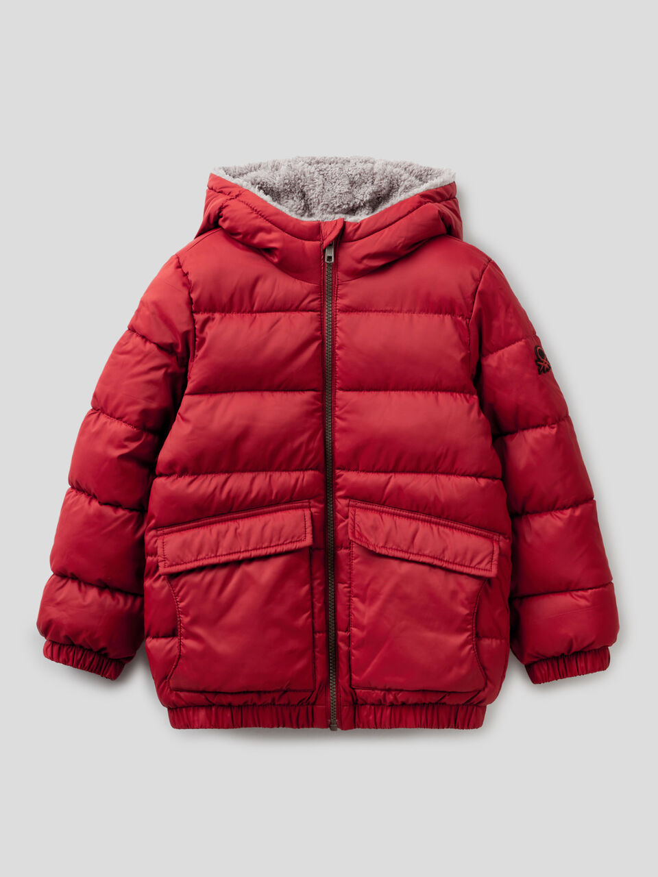 Padded jacket with teddy interior image number 1
