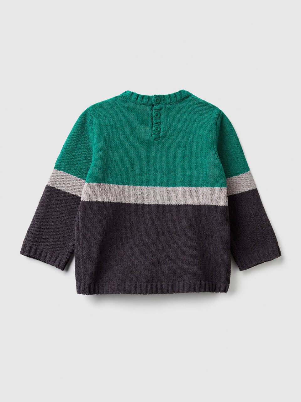 Chenille sweater with inlay image number 2