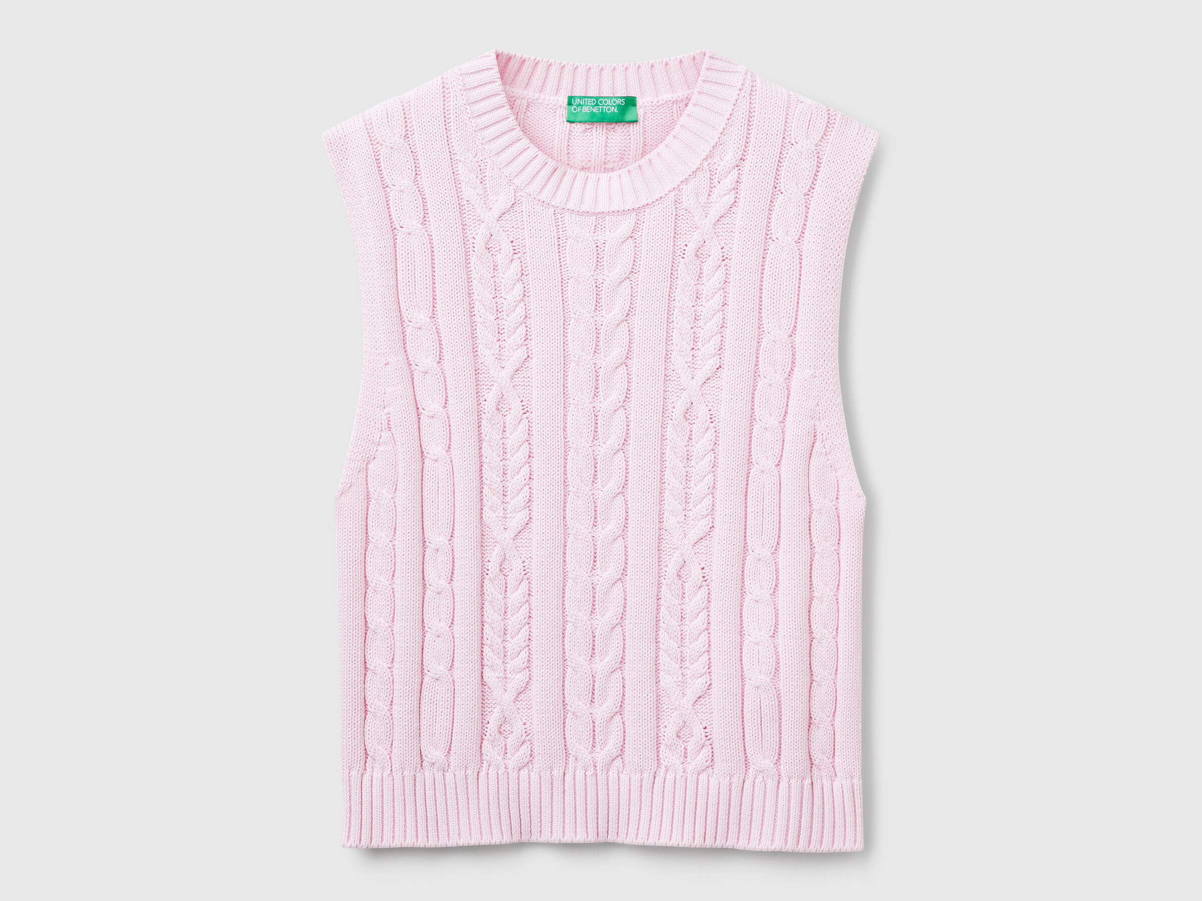 SLEEVELESS SWEATER Women image number 3
