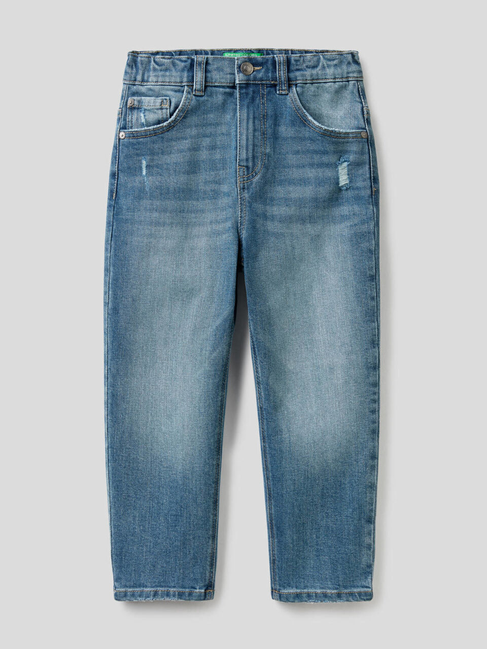 Slouchy jeans in stretch cotton image number 1