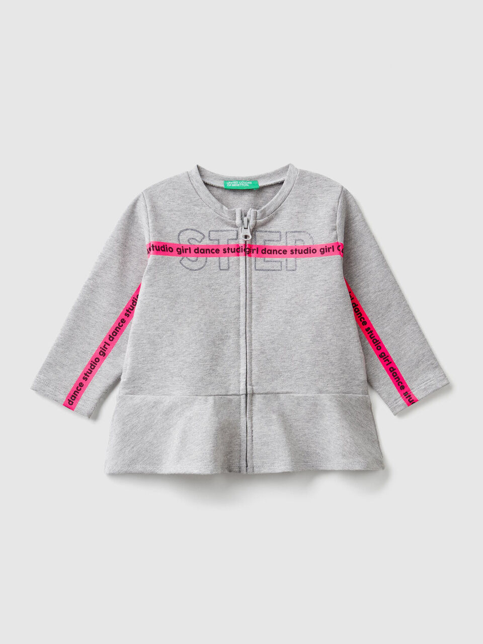 Zip-up sweatshirt with frill image number 1