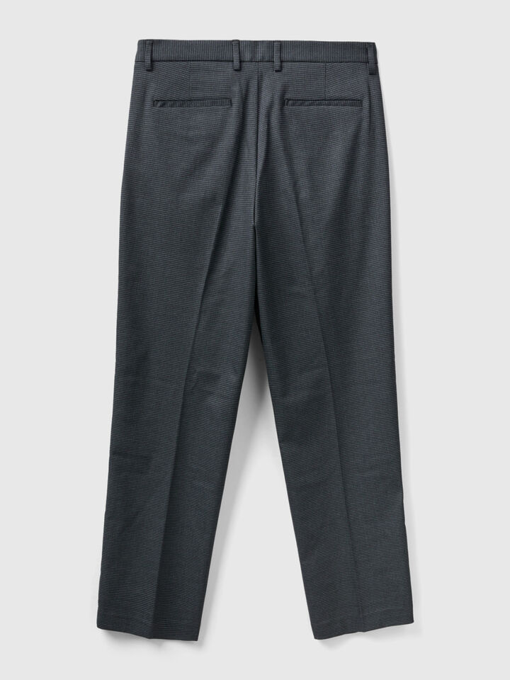 Wide patterned chinos image number 2