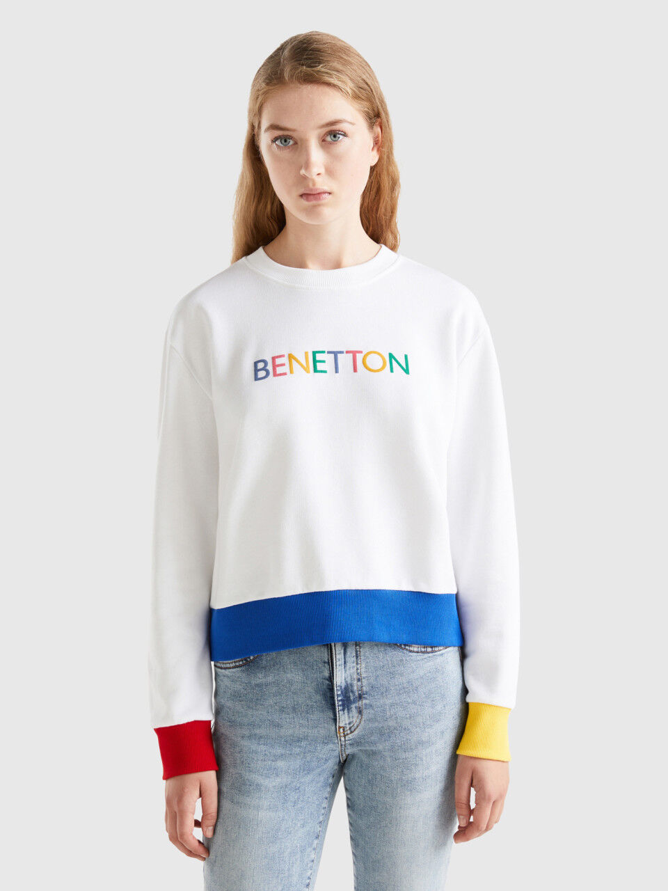 Women's solid color sweatshirts top