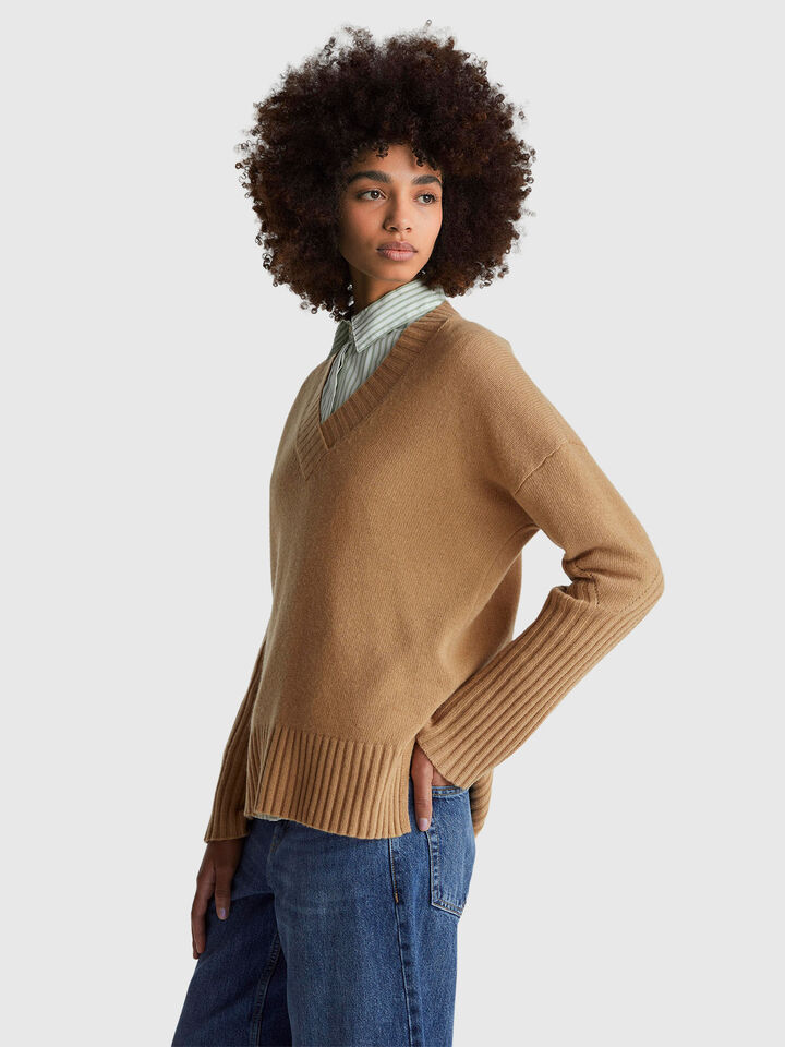 V NECK SWEATER L/S Women