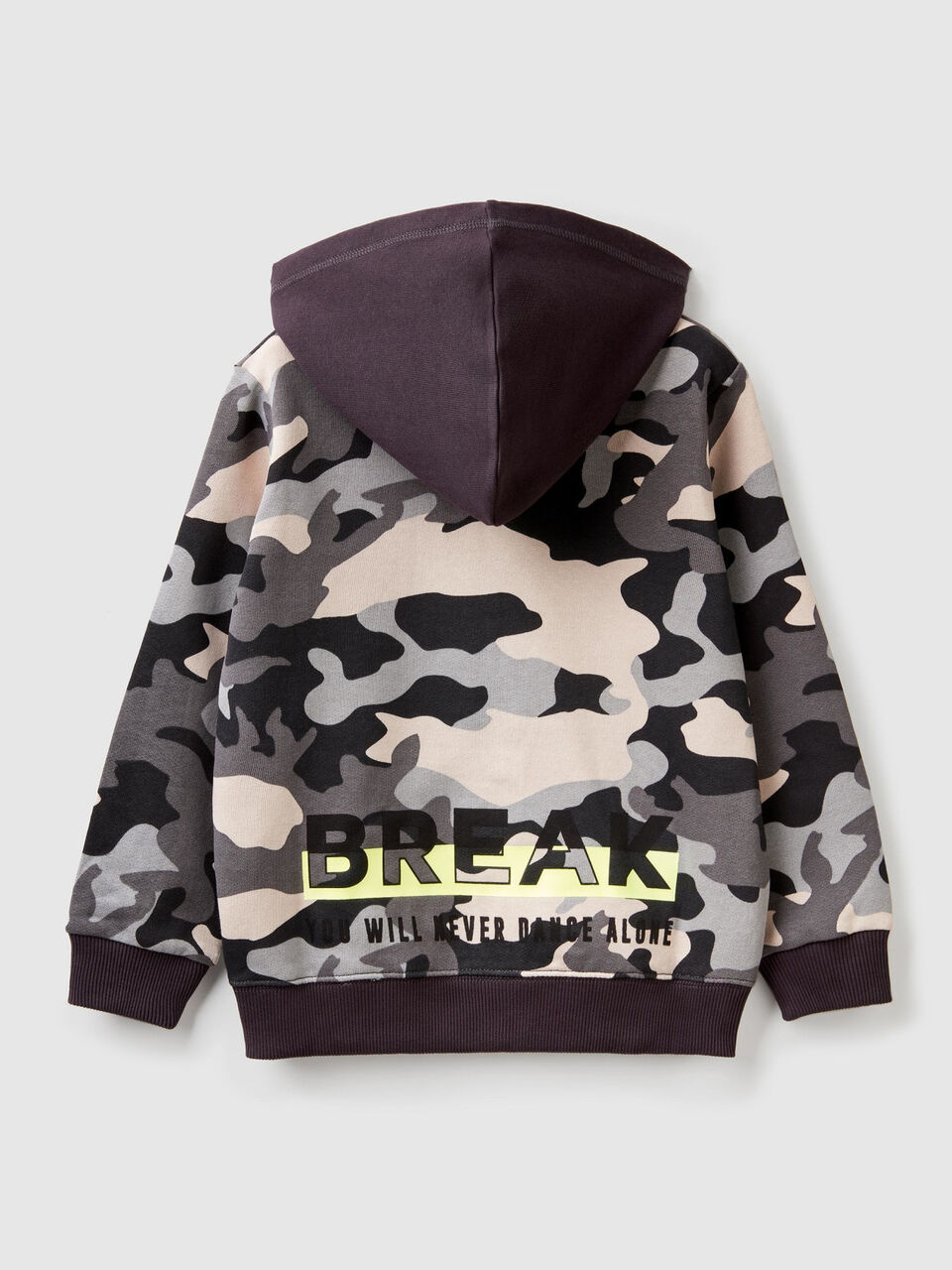 Printed zip-up sweatshirt image number 2