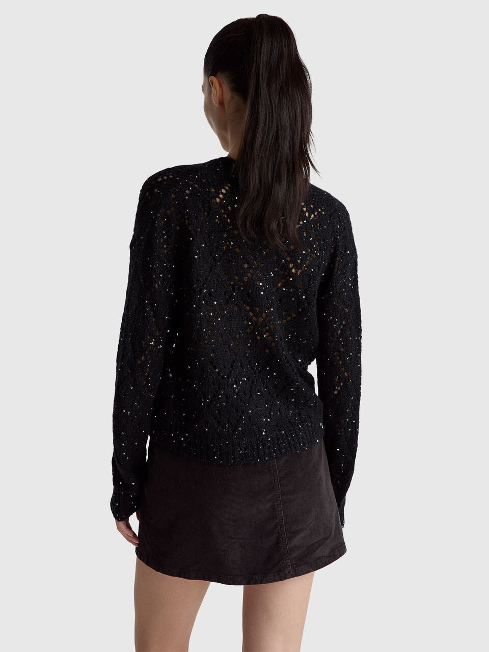 V NECK SWEATER L/S Women image number null