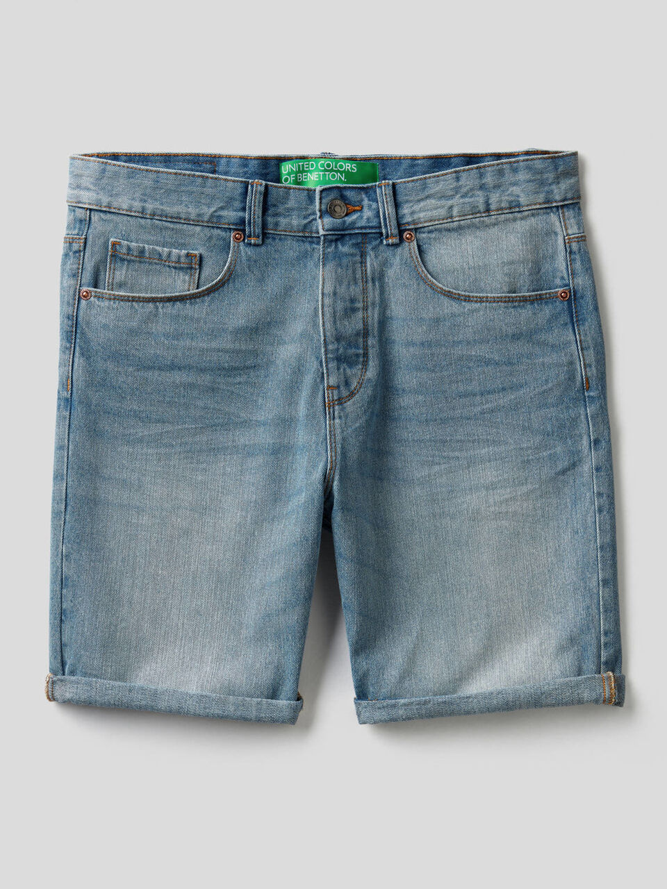 Bermudas in 100% cotton denim image number 1