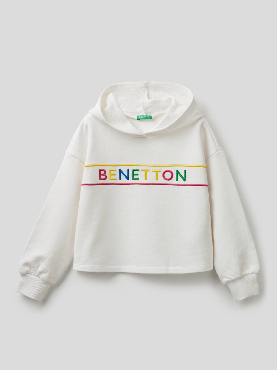 Sweatshirt in cotton with embroidered logo image number 1