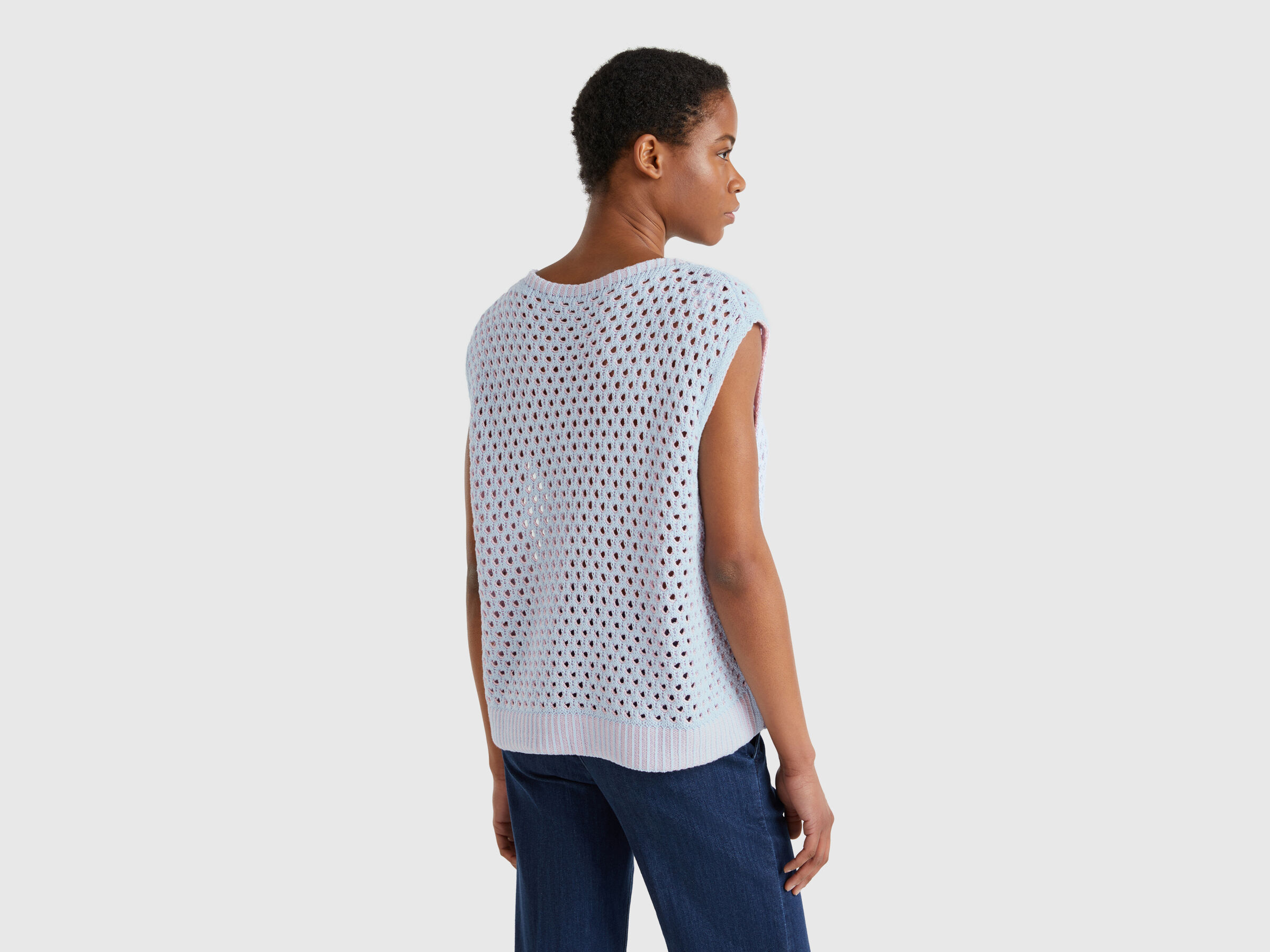 SLEEVELESS SWEATER Women image number 1