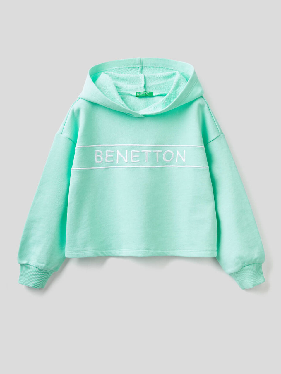 Sweatshirt in cotton with embroidered logo image number 1