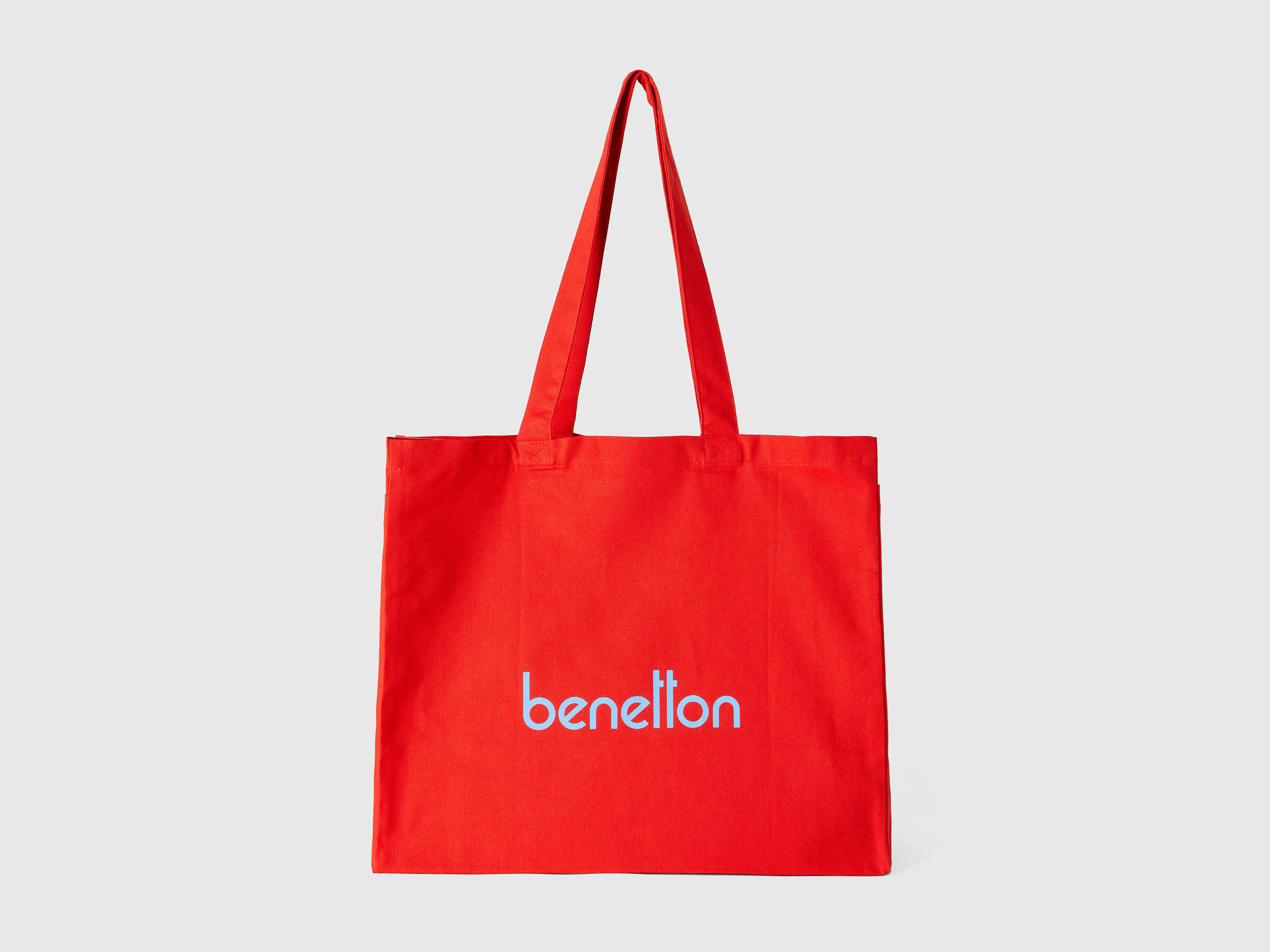 Red tote bag in pure xotton image number 0