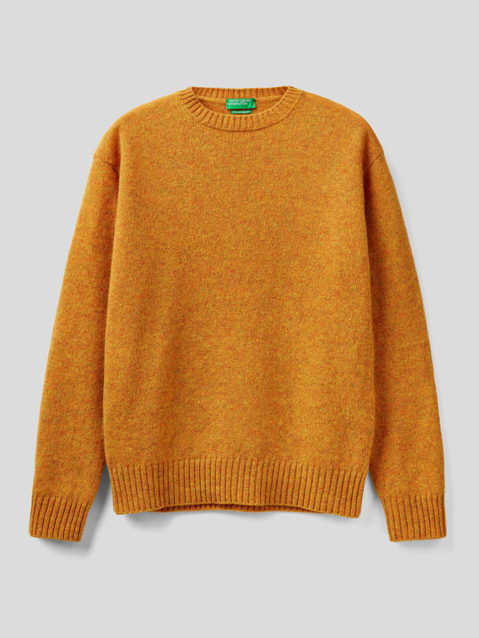Crew neck sweater in pure Shetland wool image number 1