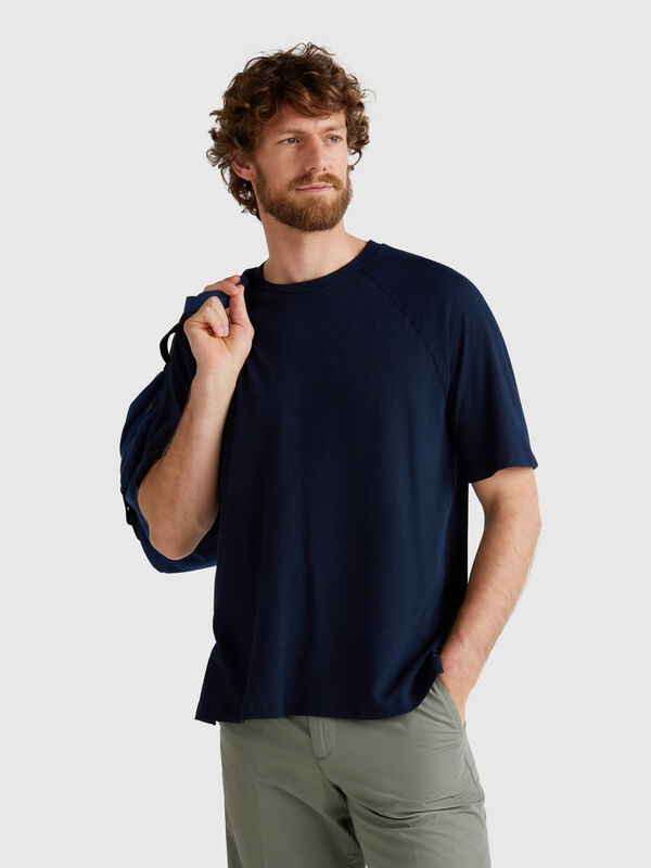 T-shirt in linen blend Men