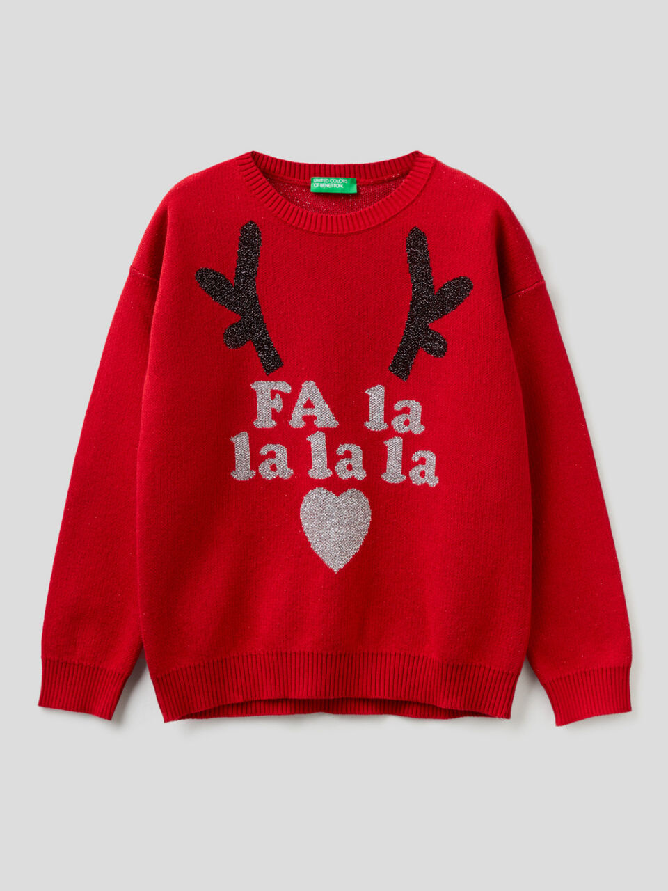 Christmas style sweater with lurex image number 1