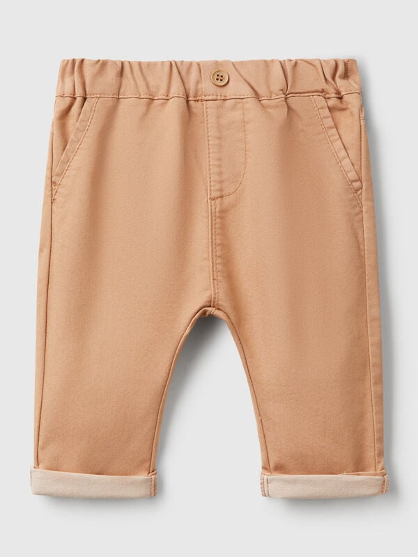 Trousers in stretch cotton blend New Born (0-18 months)