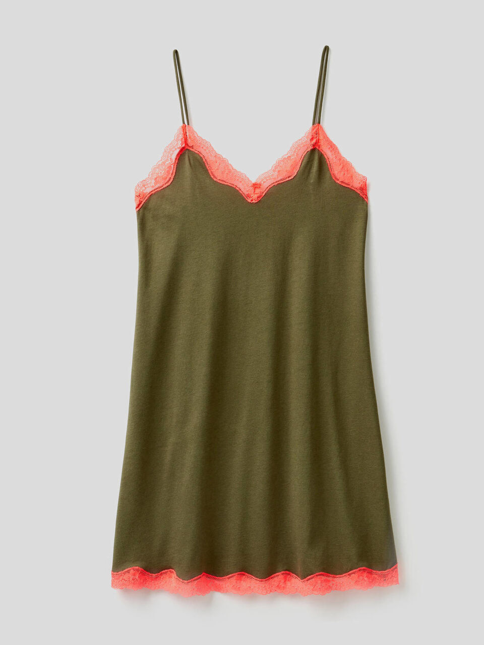 Nightshirt with neon lace image number 1