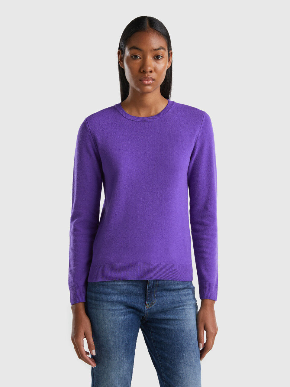 Merino crew neck jumper sales