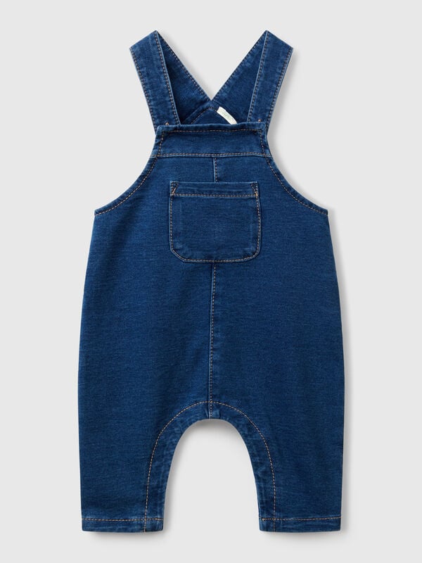 Denim look baggy fit dungarees New Born (0-18 months)