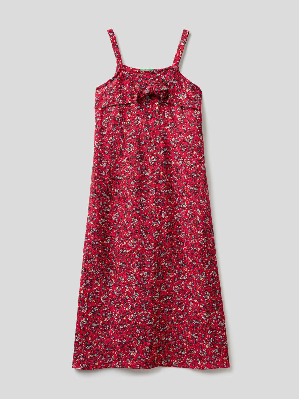 Long dress with floral print image number 1