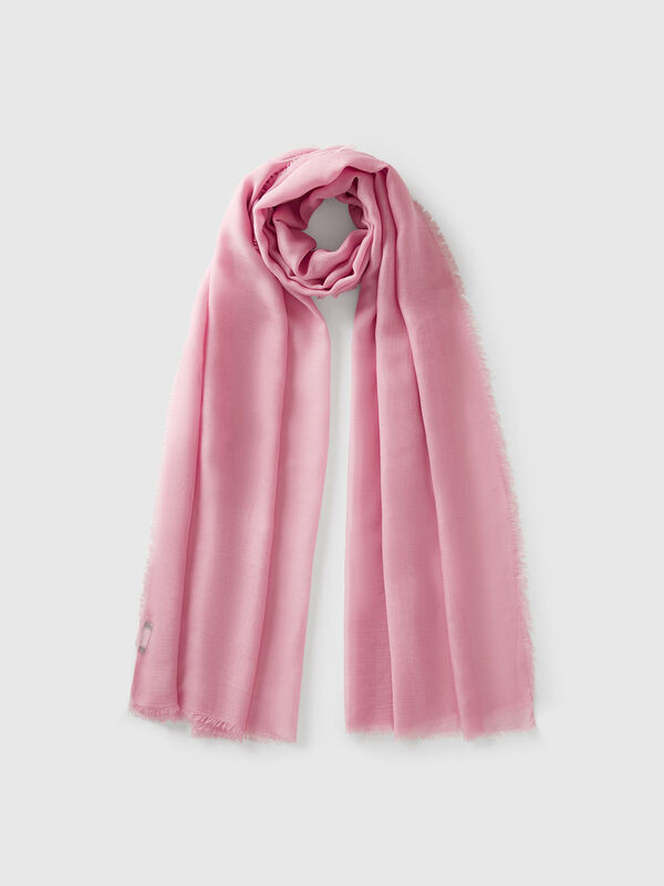 Scarf in silk and Modal Women