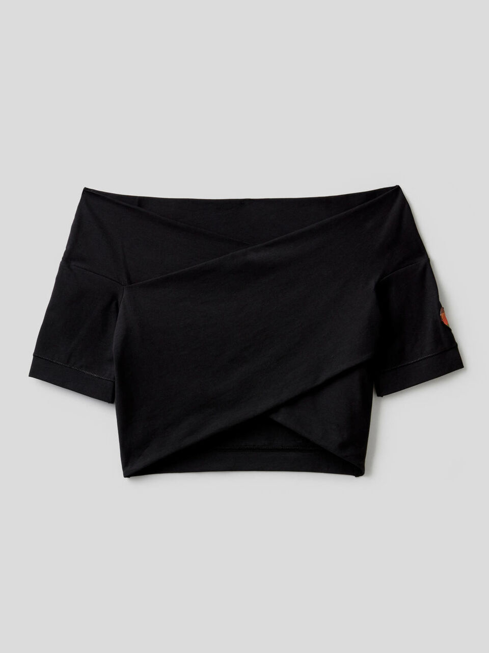 Stretch cotton cropped dress Women image number 1