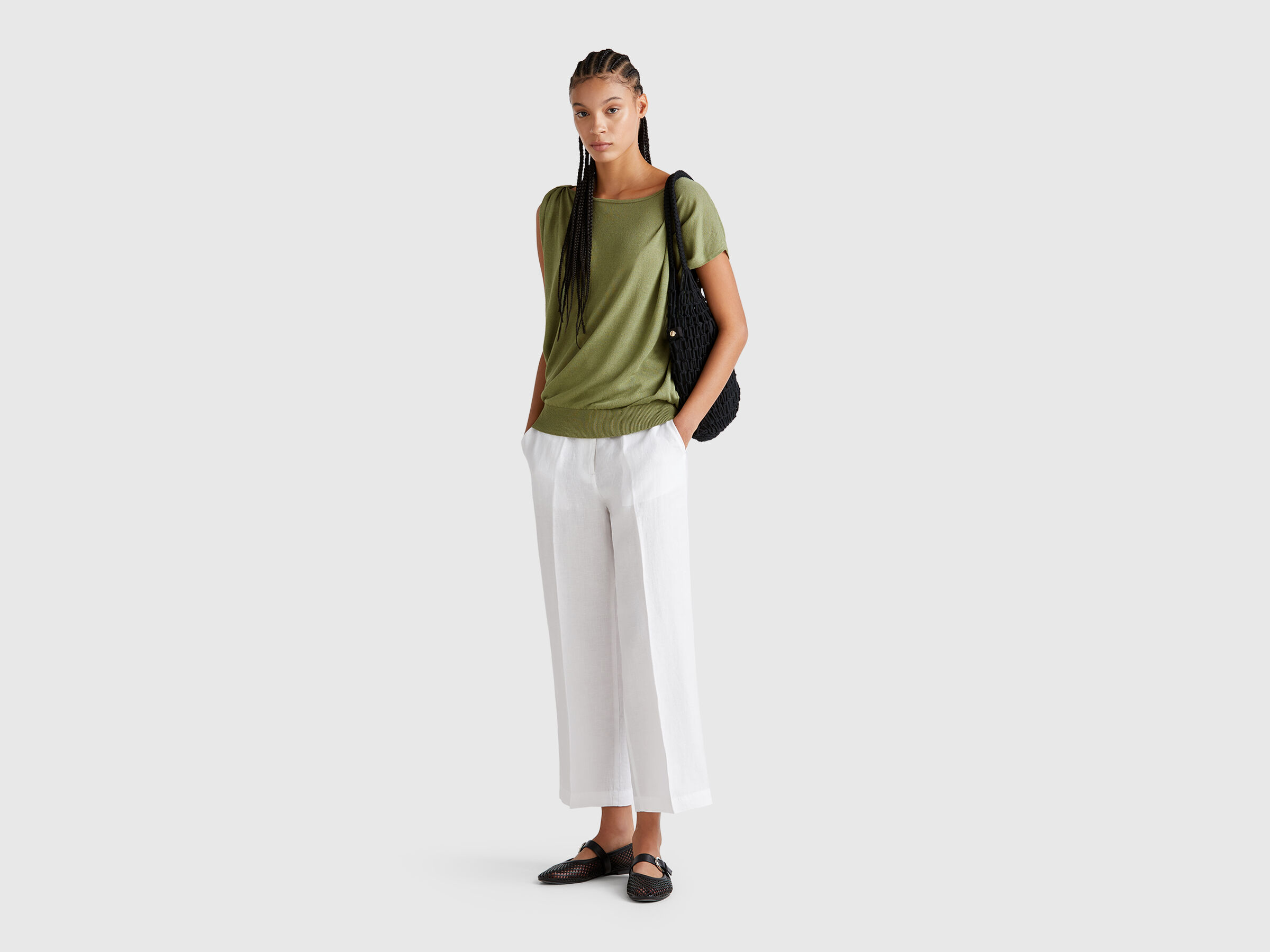 BOAT-NECK SWEATER. Women image number 2