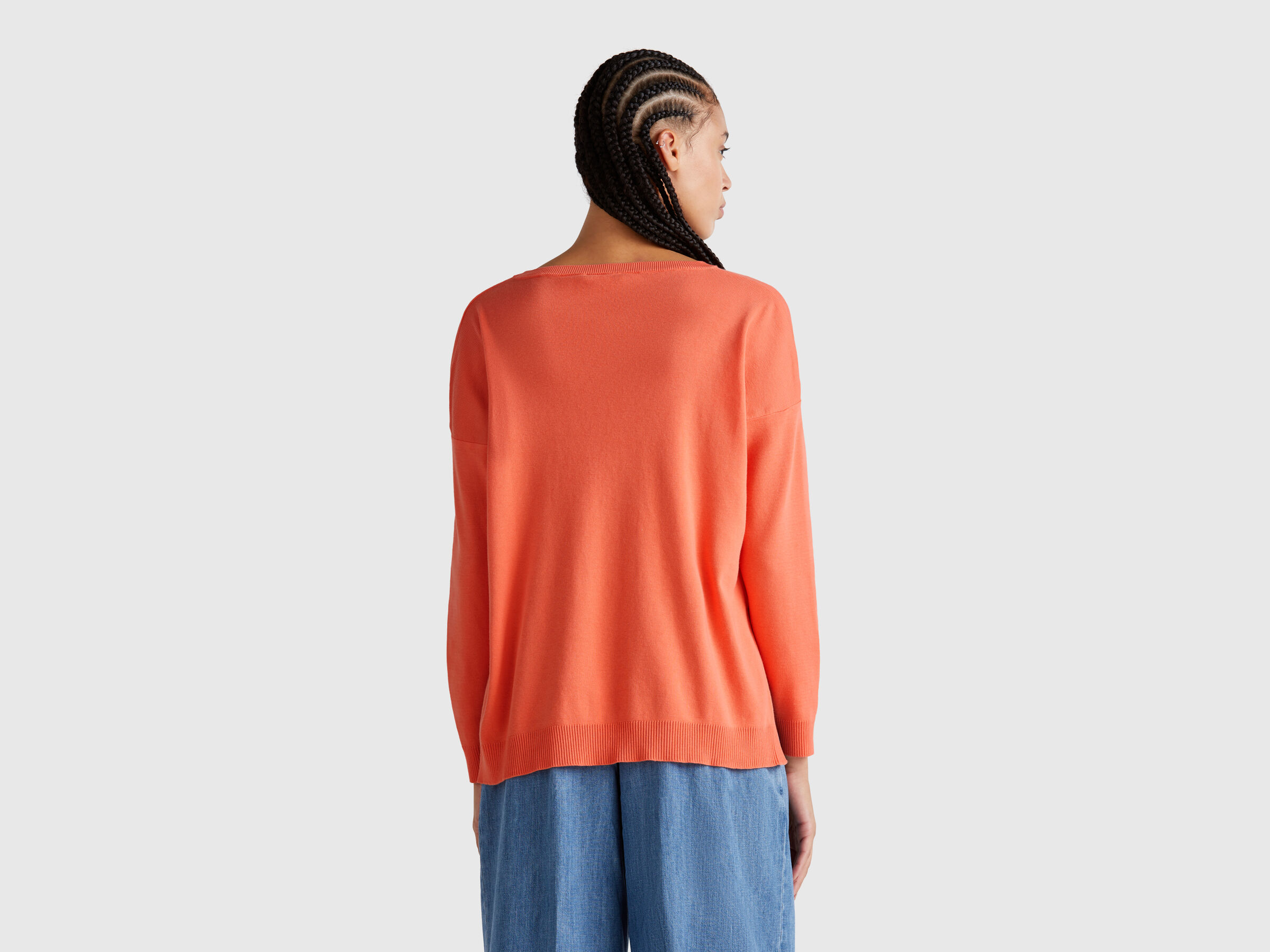 BOAT-NECK SWEAT.L/S Women image number 1
