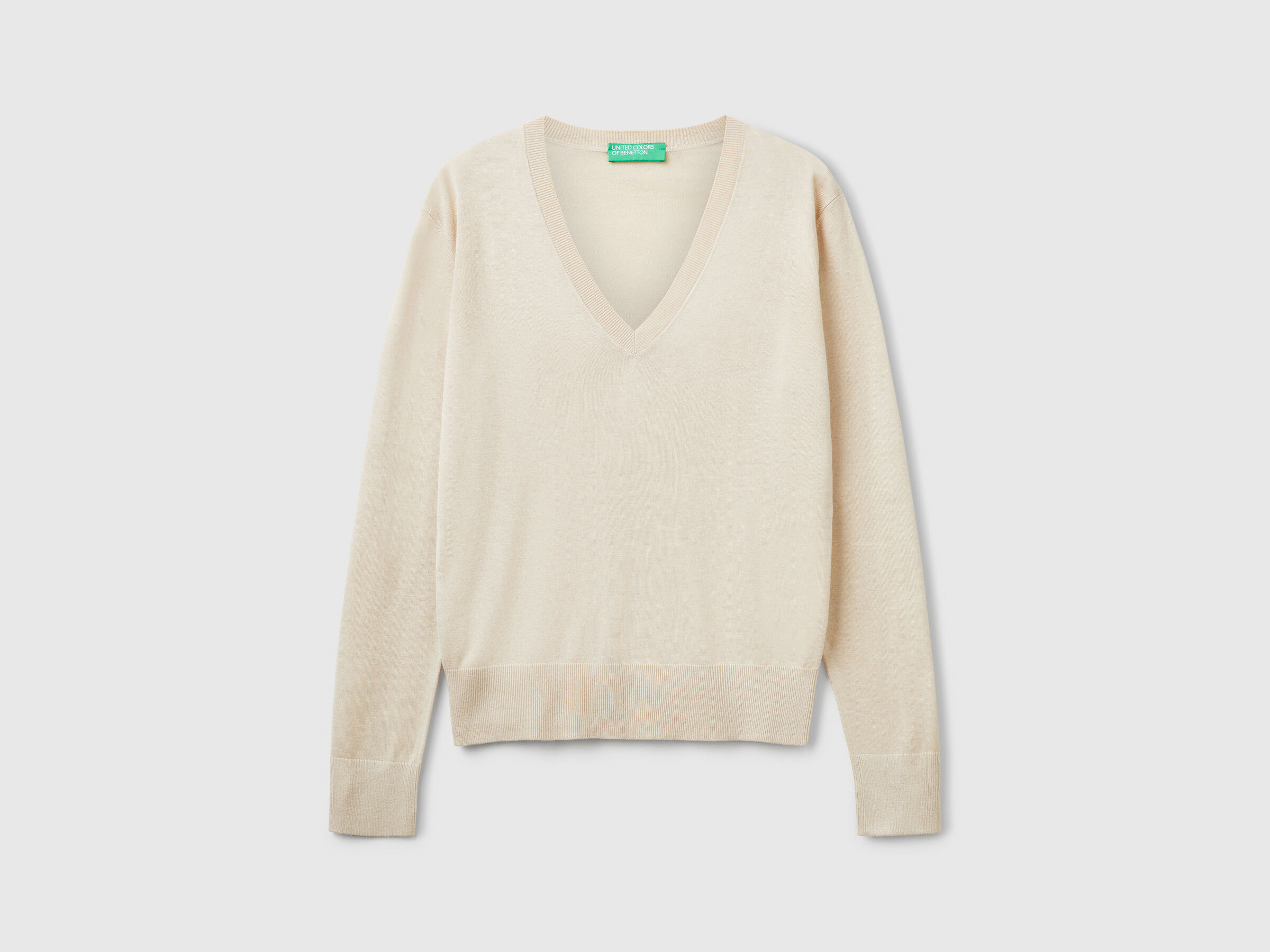 V NECK SWEATER L/S Women image number 3