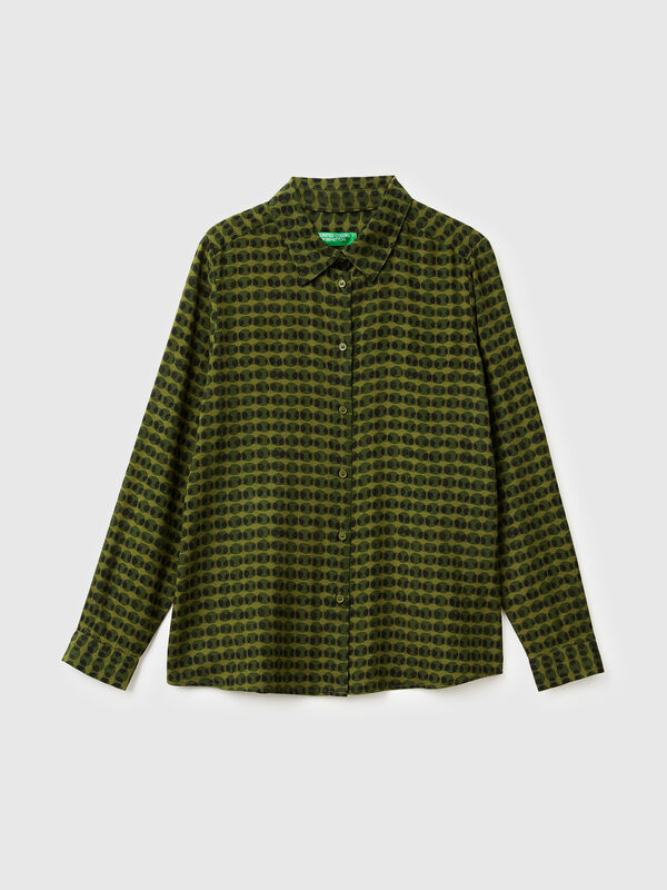 Patterned shirt in viscose Women